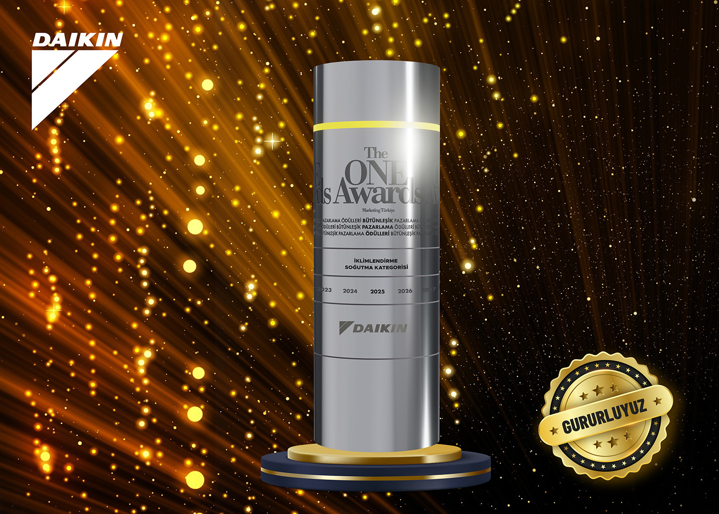 DAIKIN TÜRKİYE, THE ONE AWARDS’TA BEŞİNCİ KEZ “YILIN İTİBARLISI” SEÇİLEREK BÜYÜK ÖDÜLÜ KAZANDI   